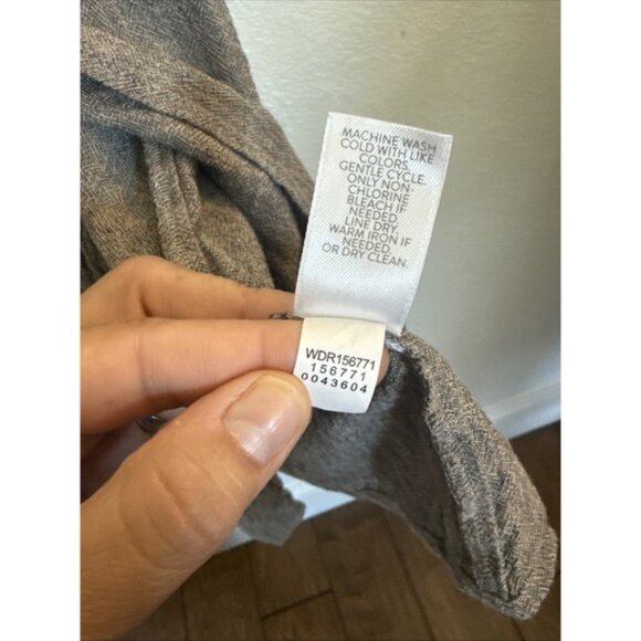 Pure Jill Midi Dress Linen Blend Tank Minimalist Lagenlook Neutral - Picture 6 of 12